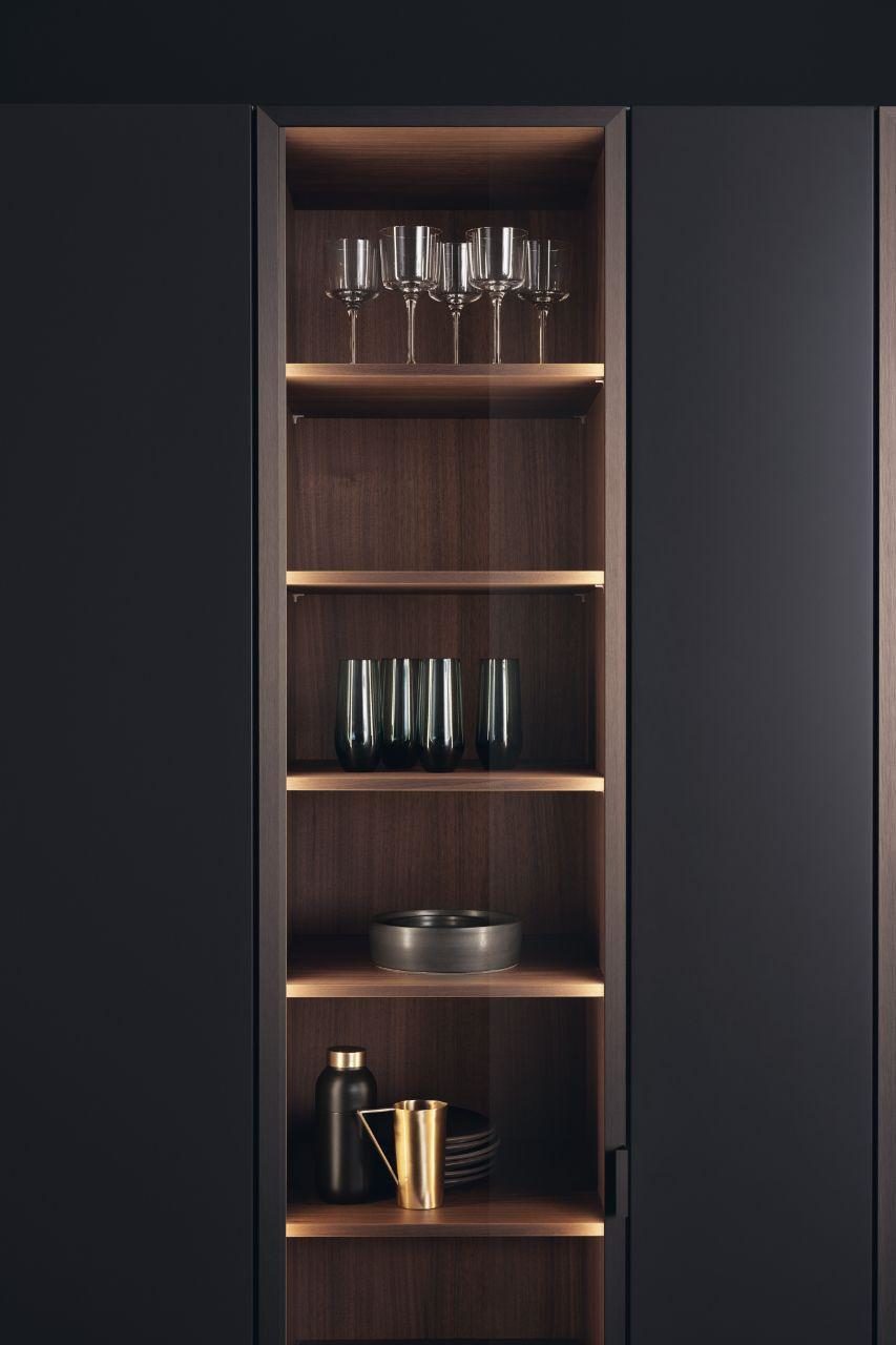 Vertical kitchen shelf